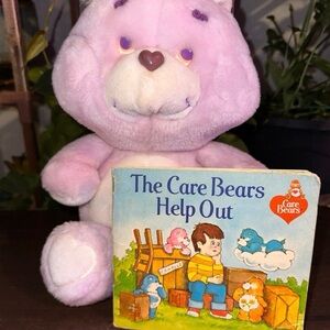 Vtg 80s Carebear and Carebears Book